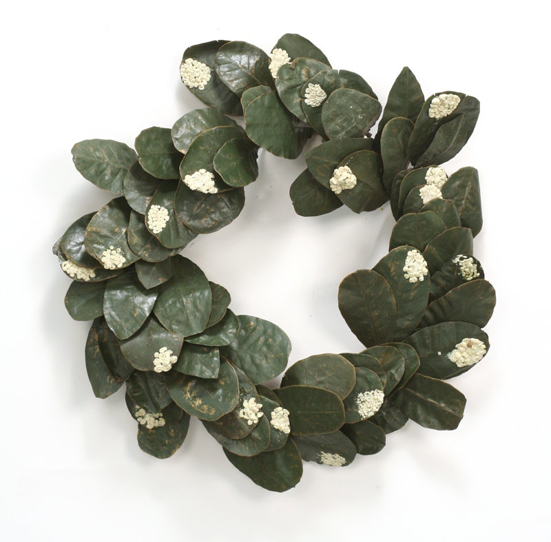 Artificial Laurel Leaf 24" Wreath Birch Lane